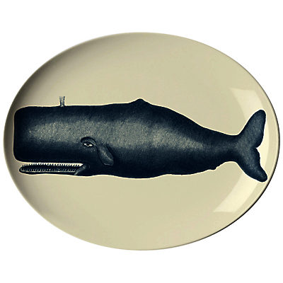 ThomasPaul Scrimshaw Whale Oval Tray